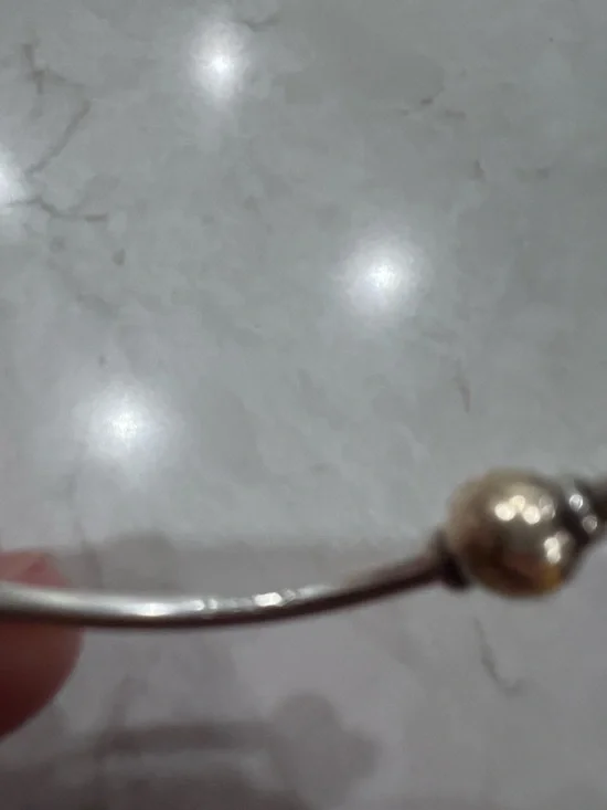 Eden Hand Arts two tone silver and 14k fish bracelet - Picture 10 of 14